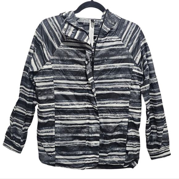 Lululemon Lab Women’s Assemblage Shell 2 in 1 Jacket LW4AXPS CACO Black White 4 - Picture 7 of 8